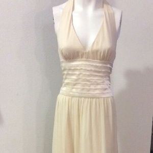BCBG PARIS Designer Cocktail Dress Size 6 Beige